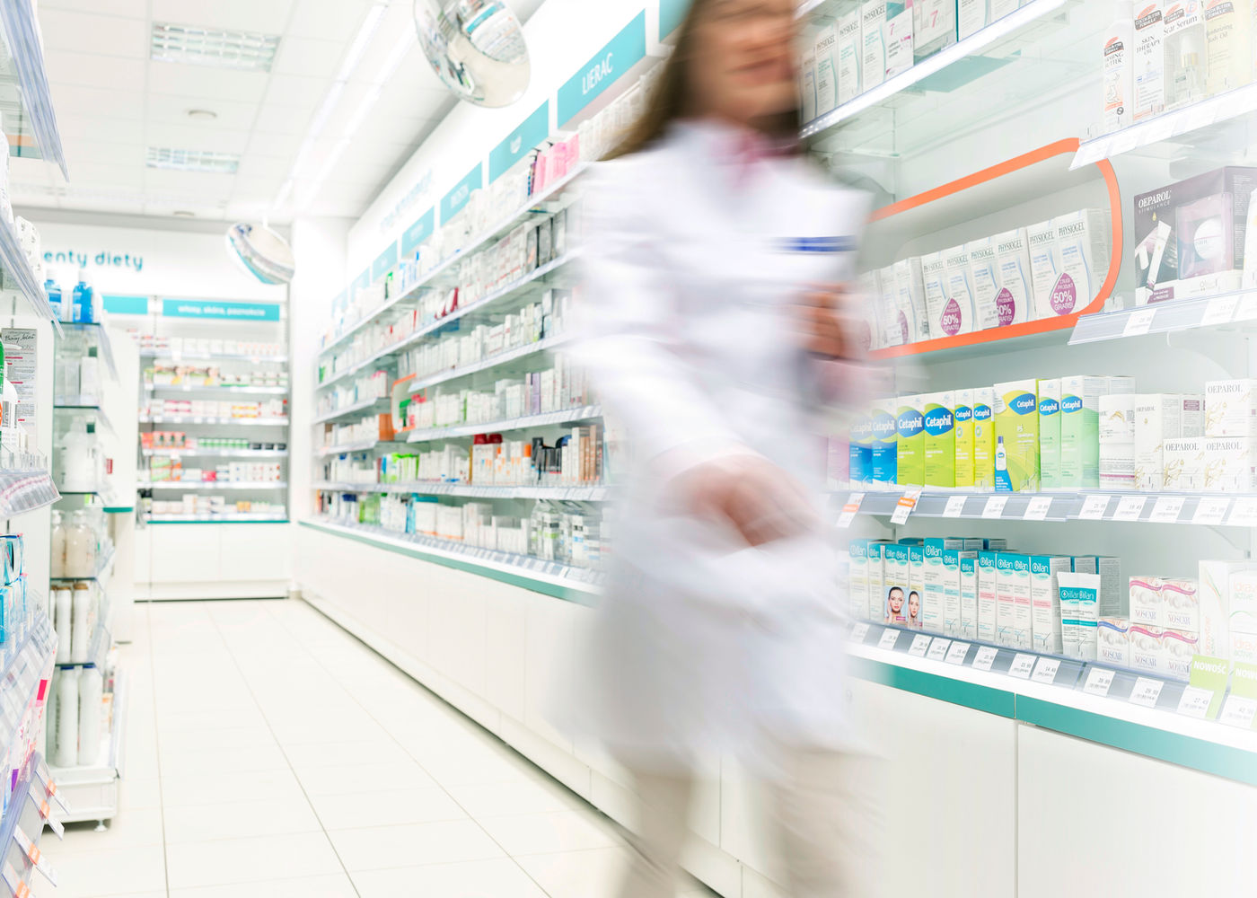 Community pharmacy interior
